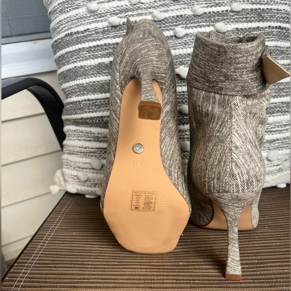 Azalea Wang Denim Open Toe Bootie - Picture 8 of 10